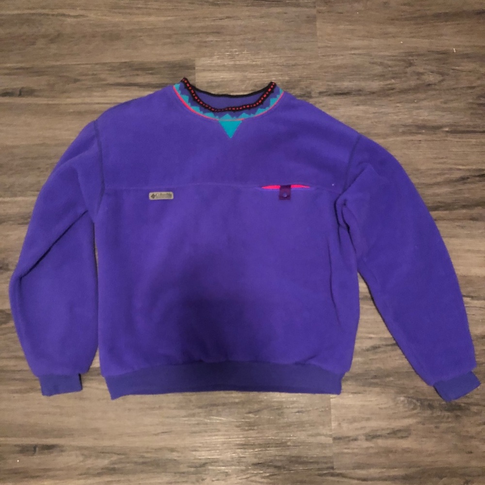 Vintage Columbia Purple sweater size Large